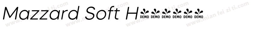 Mazzard Soft H字体转换